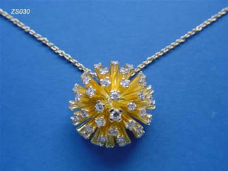 gargantilla oro brillantes