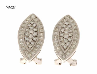pendientes con brillantes joyas personalizadas