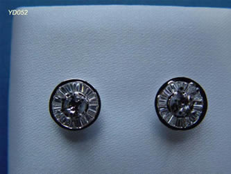 pendientes con brillantes joyas personalizadas