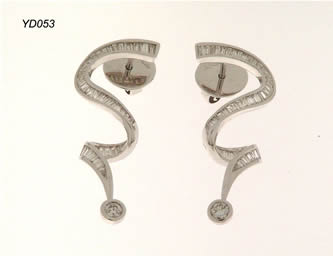 pendientes con brillantes joyas personalizadas