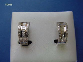 pendientes con brillantes joyas personalizadas