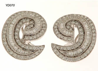 pendientes con brillantes joyas personalizadas