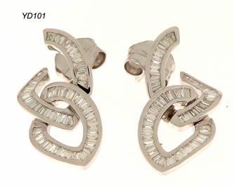 pendientes con brillantes joyas personalizadas