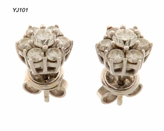 pendientes con brillantes joyas personalizadas