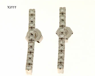 pendientes con brillantes joyas personalizadas