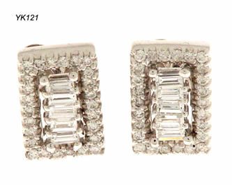 pendientes con brillantes joyas personalizadas