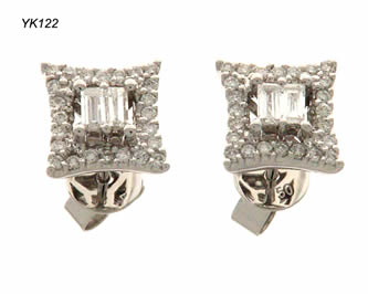 pendientes con brillantes joyas personalizadas
