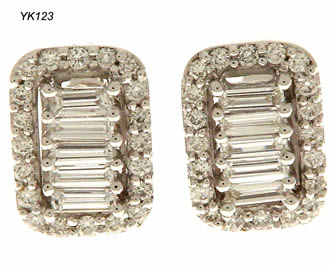 pendientes con brillantes joyas personalizadas