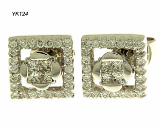 pendientes con brillantes joyas personalizadas