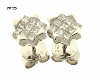 pendientes con brillantes joyas personalizadas