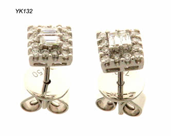pendientes con brillantes joyas personalizadas