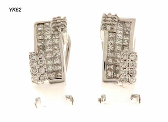 pendientes con brillantes joyas personalizadas