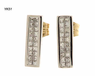 pendientes con brillantes joyas personalizadas