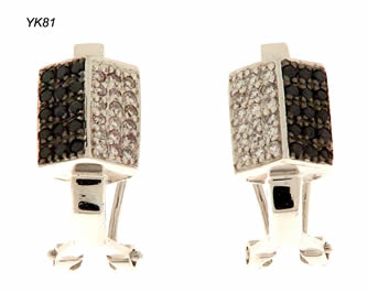 pendientes con brillantes joyas personalizadas