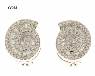 pendientes con brillantes joyas personalizadas