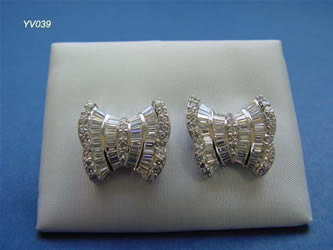 pendientes con brillantes joyas personalizadas