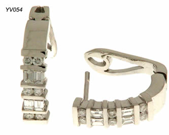 pendientes con brillantes joyas personalizadas