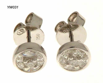 pendientes con brillantes joyas personalizadas