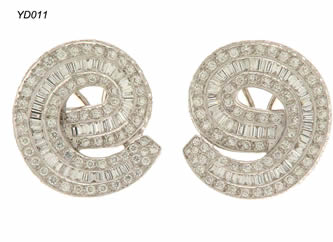 pendientes con brillantes joyas personalizadas