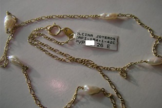 cadena oro Joyas Personalizadas