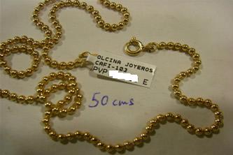cadena oro Joyas Personalizadas