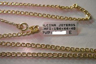 cadena oro Joyas Personalizadas