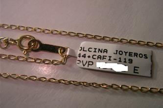 cadena oro Joyas Personalizadas