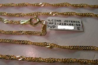 cadena oro Joyas Personalizadas