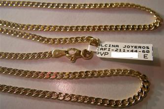 cadena oro Joyas Personalizadas