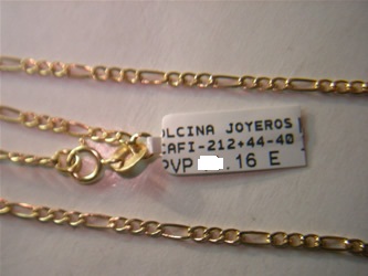 cadena oro Joyas Personalizadas