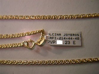 cadena oro Joyas Personalizadas
