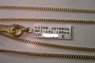 cadena oro Joyas Personalizadas