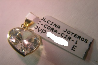 colgante corazon circonita