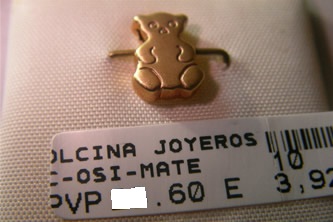 colgante osito