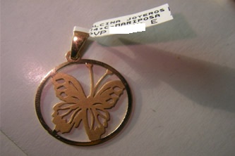 colgante mariposa