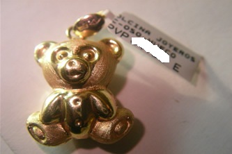 colgante oso hueco