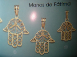 manos de fatima oro plata