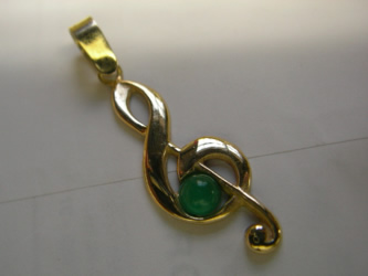 colgante clave de sol