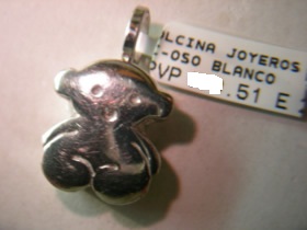 colgante oso
