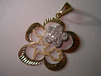 colgante flor