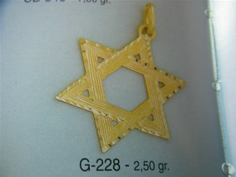 colgante estrella david
