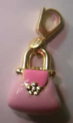 colgante bolso esmaltado