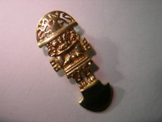 colgante tumi peru oro plata