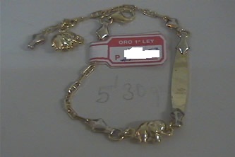 esclava bebe oro
