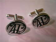 gemelos personalizados oro plata