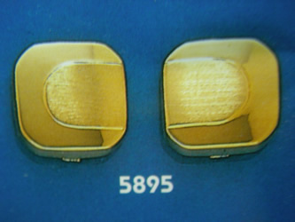 cubrebotones gemelos oro plata
