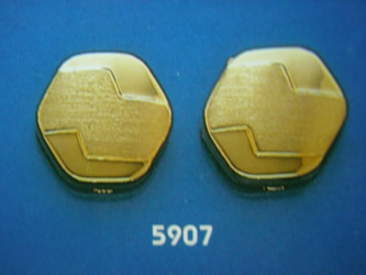 cubrebotones gemelos oro plata