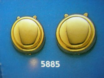 cubrebotones gemelos oro plata