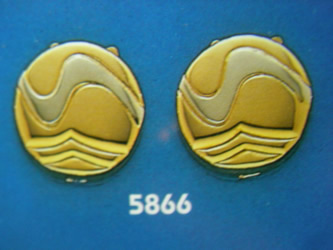 cubrebotones gemelos oro plata