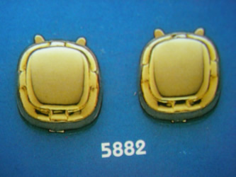 cubrebotones gemelos oro plata